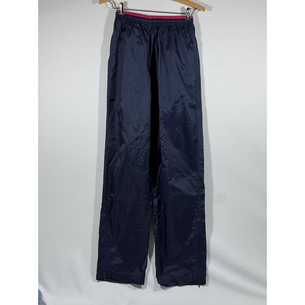 Nike Jogger‎ Pants Womens S/P Blue Fuchsia Nylon Side Zip Lightweight